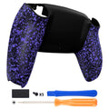 eXtremeRate Replacement Back Housing Bottom Shell Compatible with PS5 Controller BDM-010/020/030/040/050 - Textured Purple eXtremeRate