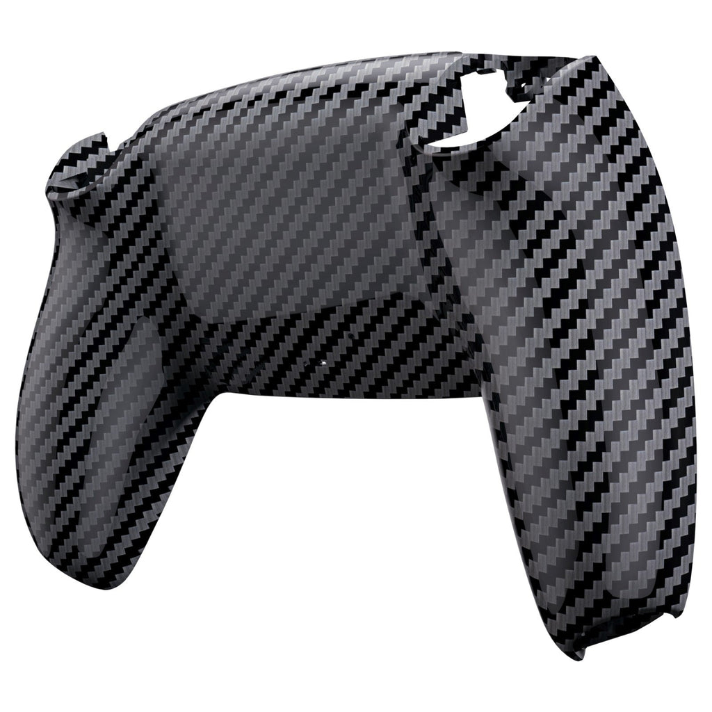 eXtremeRate Replacement Back Housing Bottom Shell Compatible with PS5 Controller BDM-010/020/030/040/050 - Graphite Carbon Fiber eXtremeRate