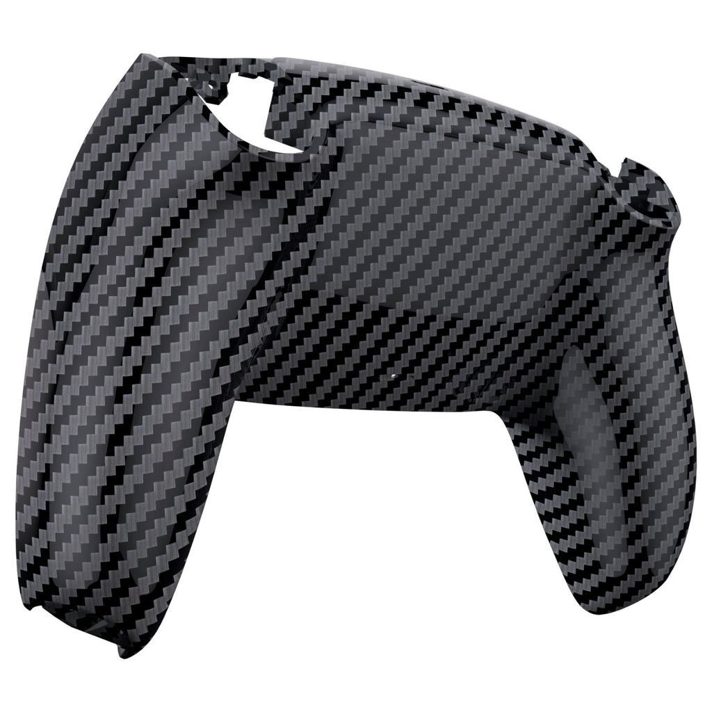 eXtremeRate Replacement Back Housing Bottom Shell Compatible with PS5 Controller BDM-010/020/030/040/050 - Graphite Carbon Fiber eXtremeRate