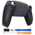 eXtremeRate Performance Grip Replacement Back Housing Bottom Shell Compatible with PS5 Controller BDM-010/020/030/040/050 - Rubberized Classic Gray & Dark Gray eXtremeRate