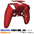 eXtremeRate Replacement Back Housing Bottom Shell Compatible with PS5 Edge Controller - Scarlet Red eXtremeRate