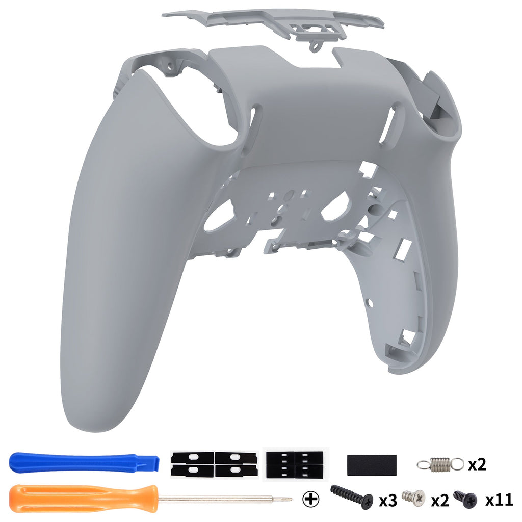 eXtremeRate Replacement Back Housing Bottom Shell Compatible with PS5 Edge Controller - New Hope Gray eXtremeRate