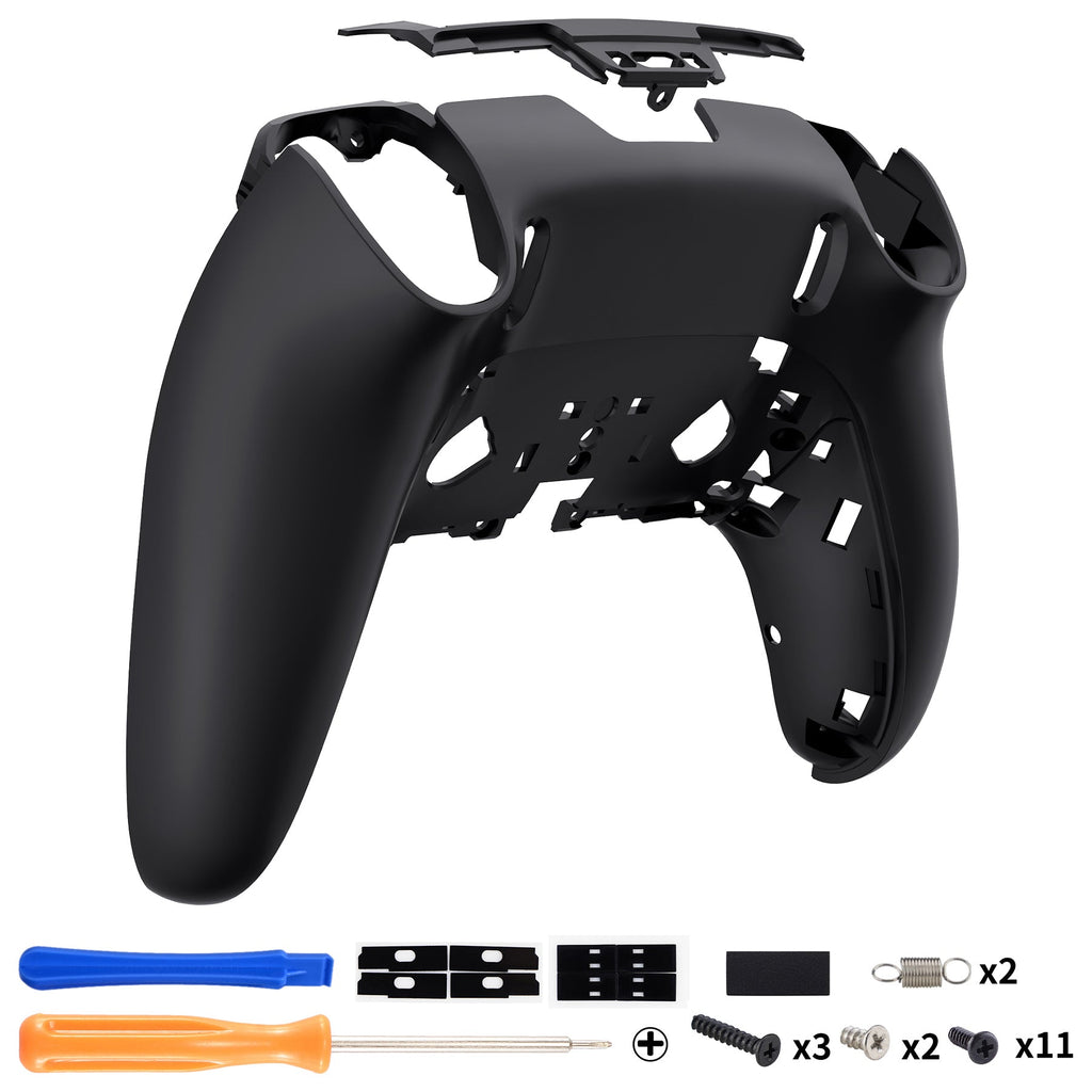 eXtremeRate Replacement Back Housing Bottom Shell Compatible with PS5 Edge Controller - Black eXtremeRate