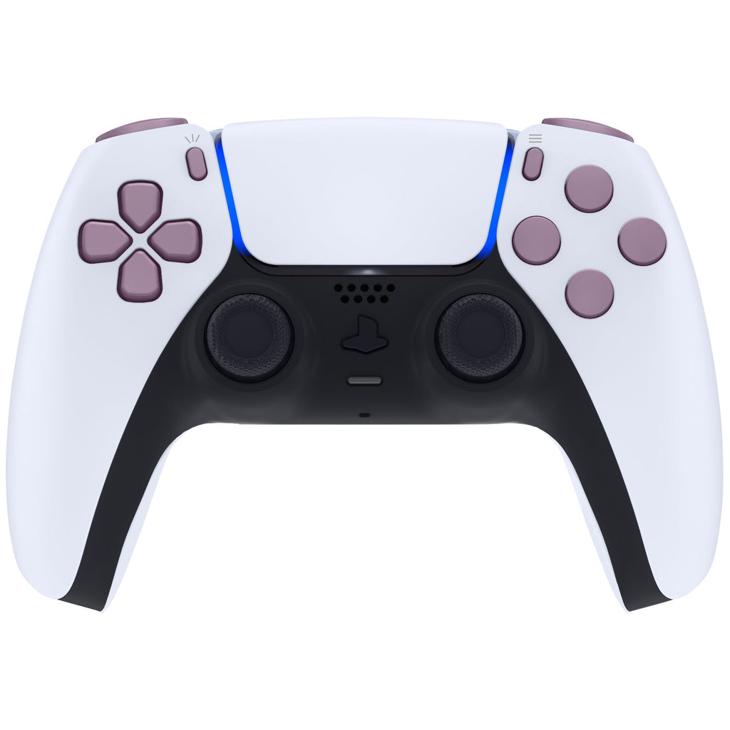 eXtremeRate Replacement Full Set Buttons Compatible with PS5 Controller BDM-030/040/050/060 - Dark Grayish Violet eXtremeRate