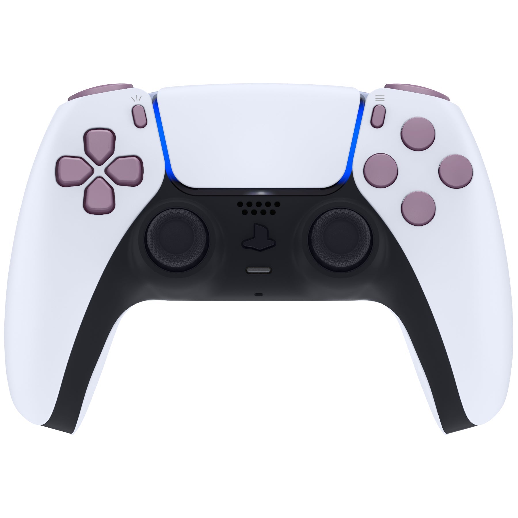 eXtremeRate Replacement Full Set Buttons Compatible with PS5 Controller BDM-030/040/050/060 - Dark Grayish Violet eXtremeRate