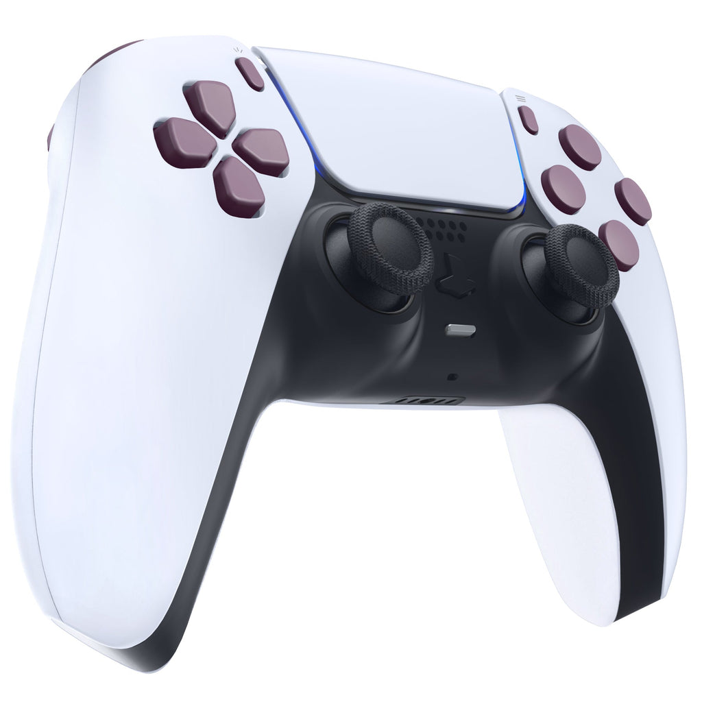 eXtremeRate Replacement Full Set Buttons Compatible with PS5 Controller BDM-030/040/050/060 - Dark Grayish Violet eXtremeRate