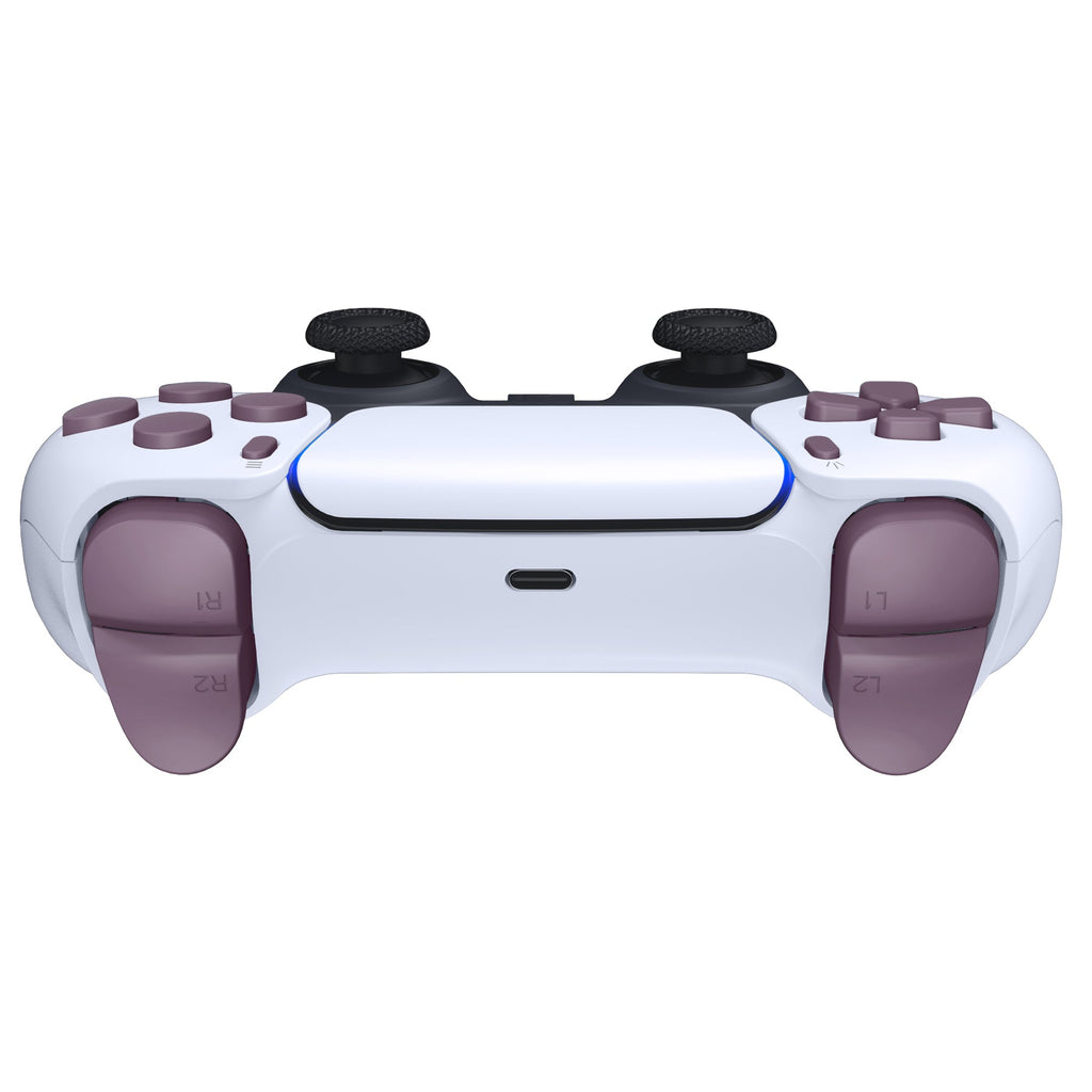 eXtremeRate Replacement Full Set Buttons Compatible with PS5 Controller BDM-030/040/050/060 - Dark Grayish Violet eXtremeRate