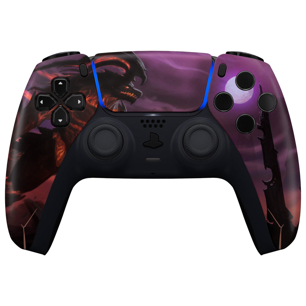 eXtremeRate Replacement Front Housing Shell with Touchpad Compatible with PS5 Controller BDM-010/020/030/040/050 - Dragon King eXtremeRate