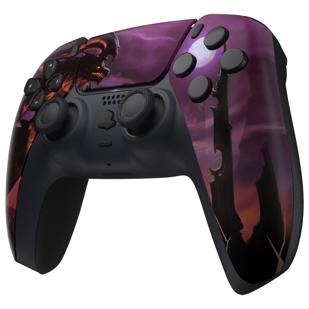 eXtremeRate Replacement Front Housing Shell with Touchpad Compatible with PS5 Controller BDM-010/020/030/040/050 - Dragon King eXtremeRate