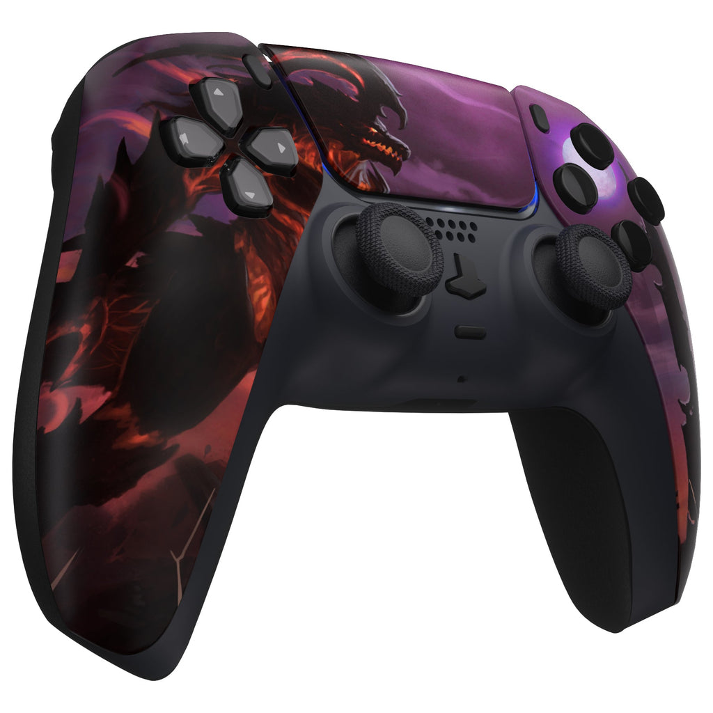 eXtremeRate Replacement Front Housing Shell with Touchpad Compatible with PS5 Controller BDM-010/020/030/040/050 - Dragon King eXtremeRate