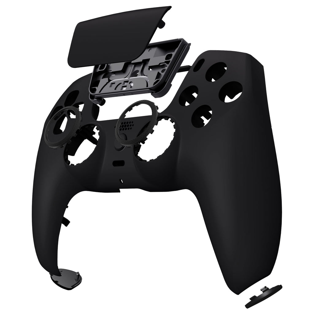 eXtremeRate LUNA Redesigned Replacement Front Shell with Touchpad Compatible with PS5 Controller BDM-010/020/030/040/050/060 - Black eXtremeRate