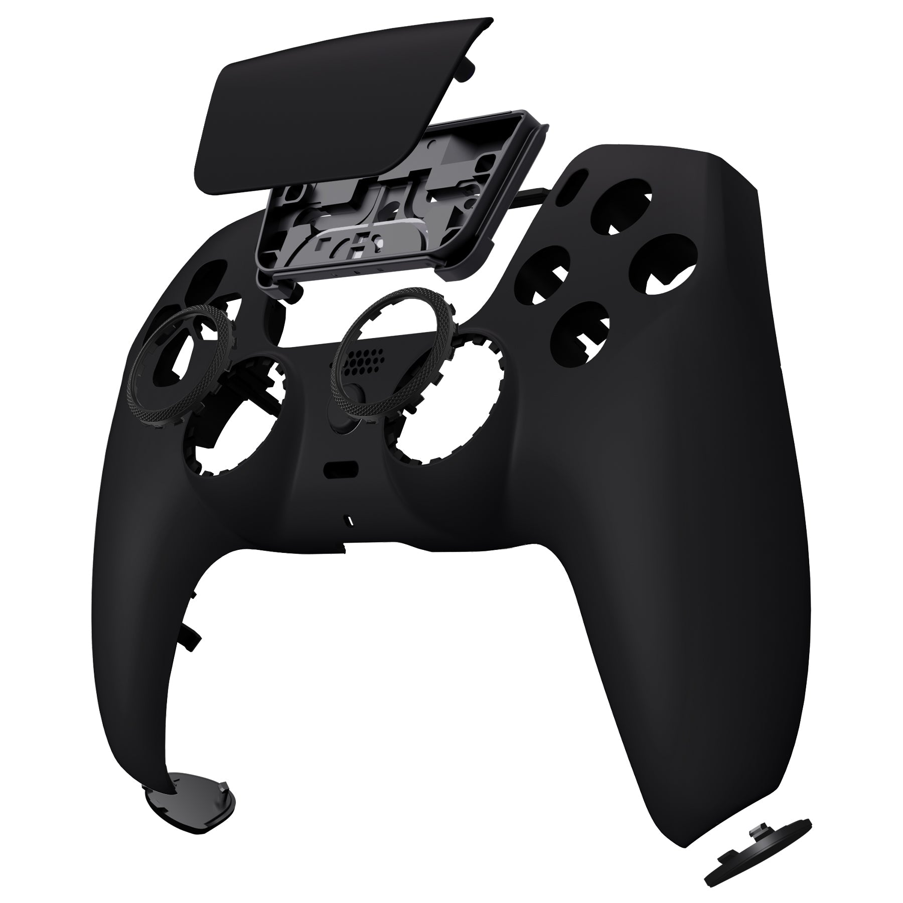 eXtremeRate LUNA Redesigned Replacement Front Shell with Touchpad Compatible with PS5 Controller BDM-010/020/030/040/050/060 - Black eXtremeRate