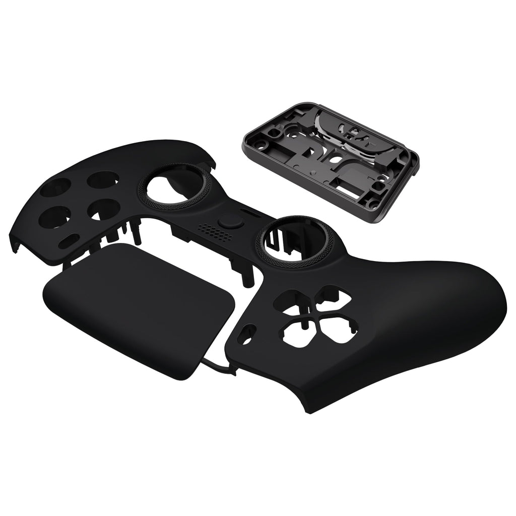 eXtremeRate LUNA Redesigned Replacement Front Shell with Touchpad Compatible with PS5 Controller BDM-010/020/030/040/050/060 - Black eXtremeRate
