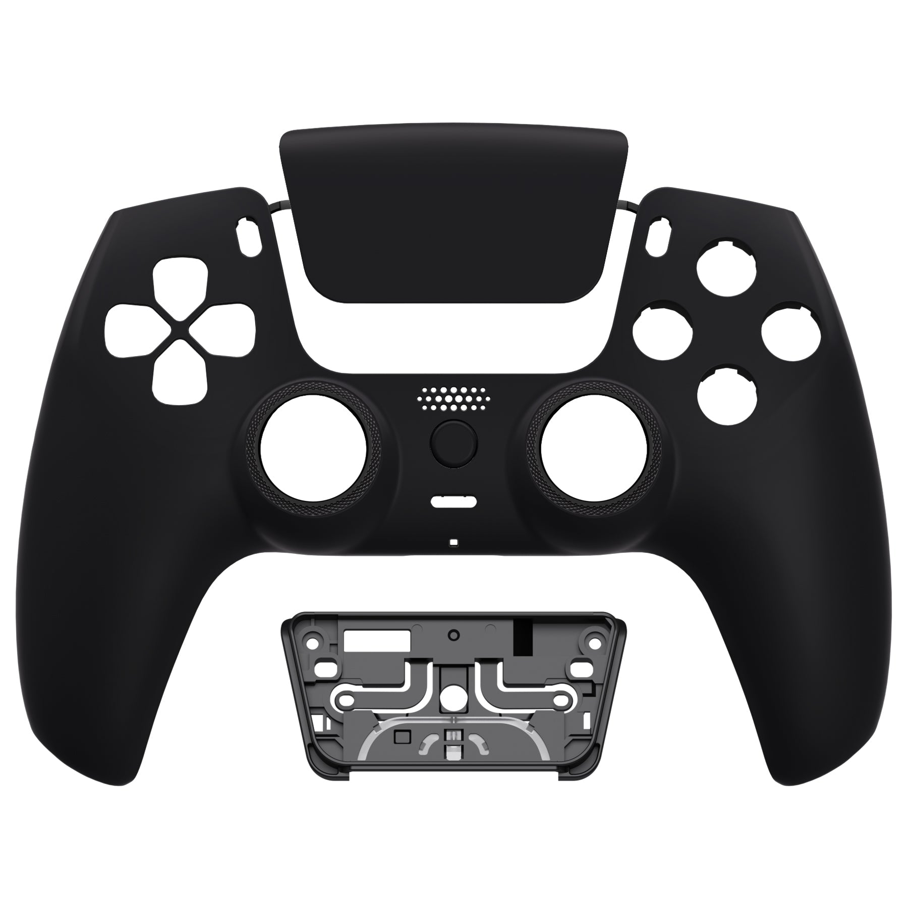 eXtremeRate LUNA Redesigned Replacement Front Shell with Touchpad Compatible with PS5 Controller BDM-010/020/030/040/050/060 - Black eXtremeRate