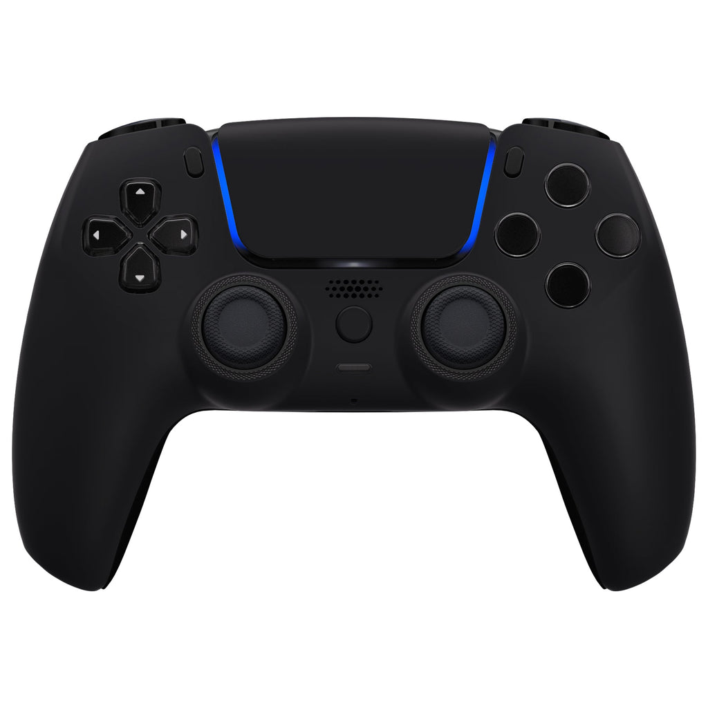 eXtremeRate LUNA Redesigned Replacement Front Shell with Touchpad Compatible with PS5 Controller BDM-010/020/030/040/050/060 - Black eXtremeRate
