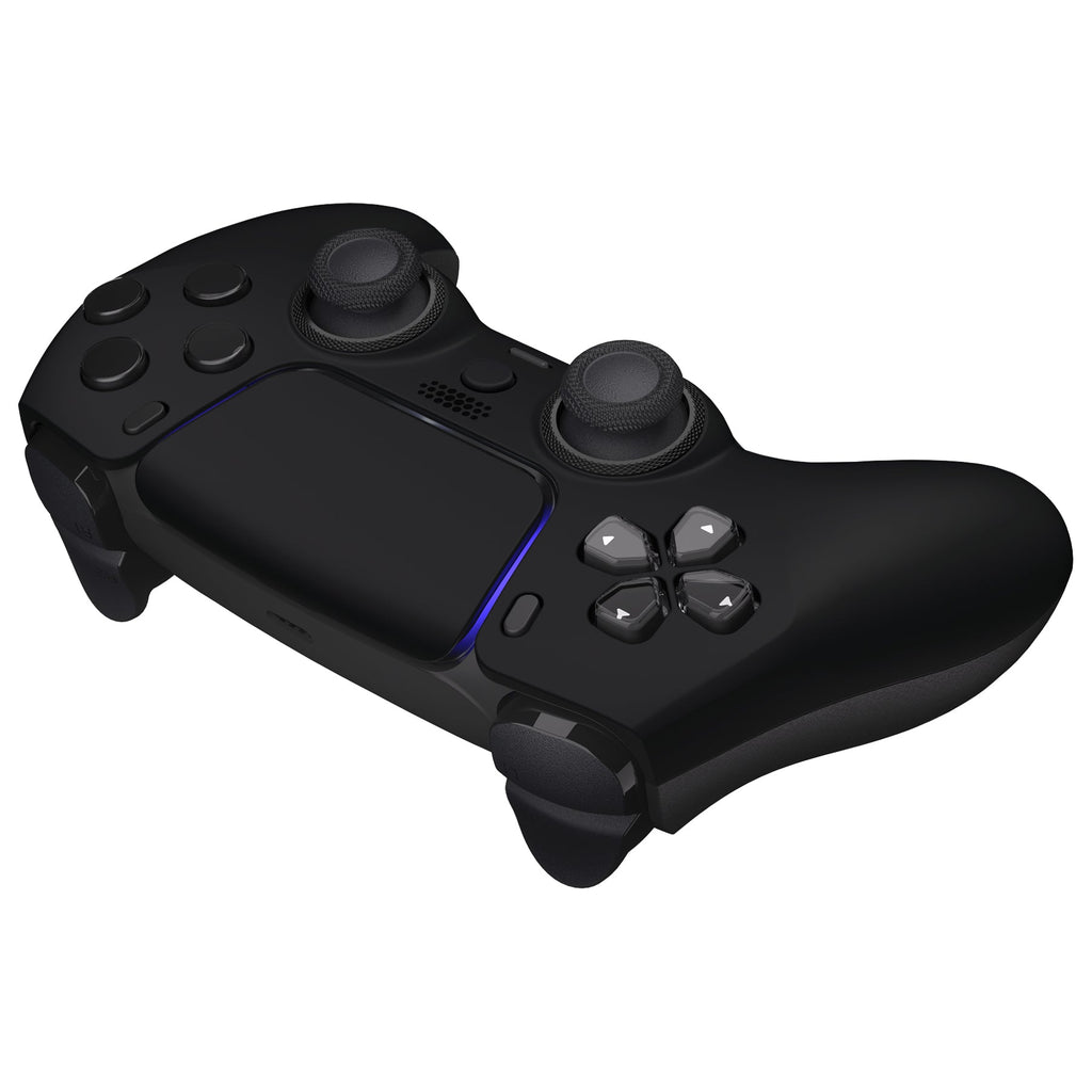 eXtremeRate LUNA Redesigned Replacement Front Shell with Touchpad Compatible with PS5 Controller BDM-010/020/030/040/050/060 - Black eXtremeRate
