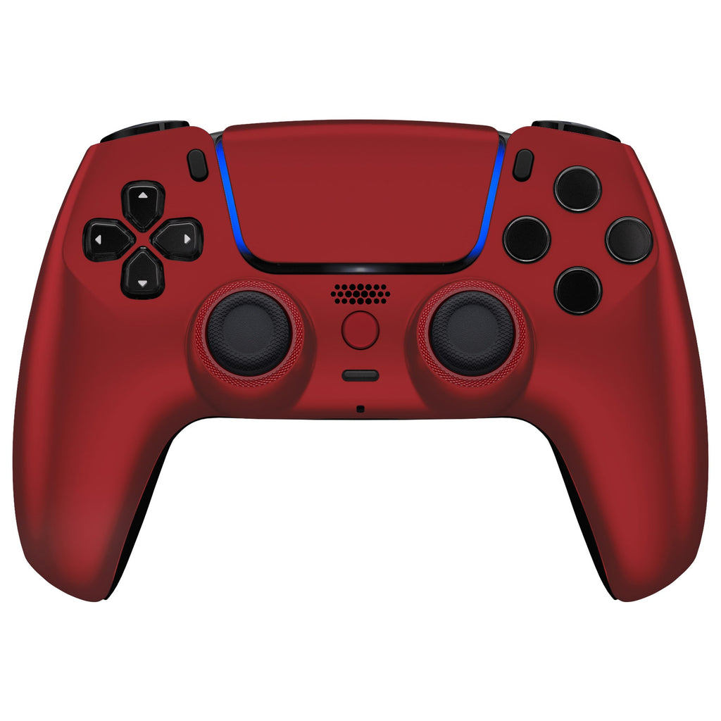 eXtremeRate LUNA Redesigned Replacement Front Shell with Touchpad Compatible with PS5 Controller BDM-010/020/030/040/050 - Scarlet Red eXtremeRate