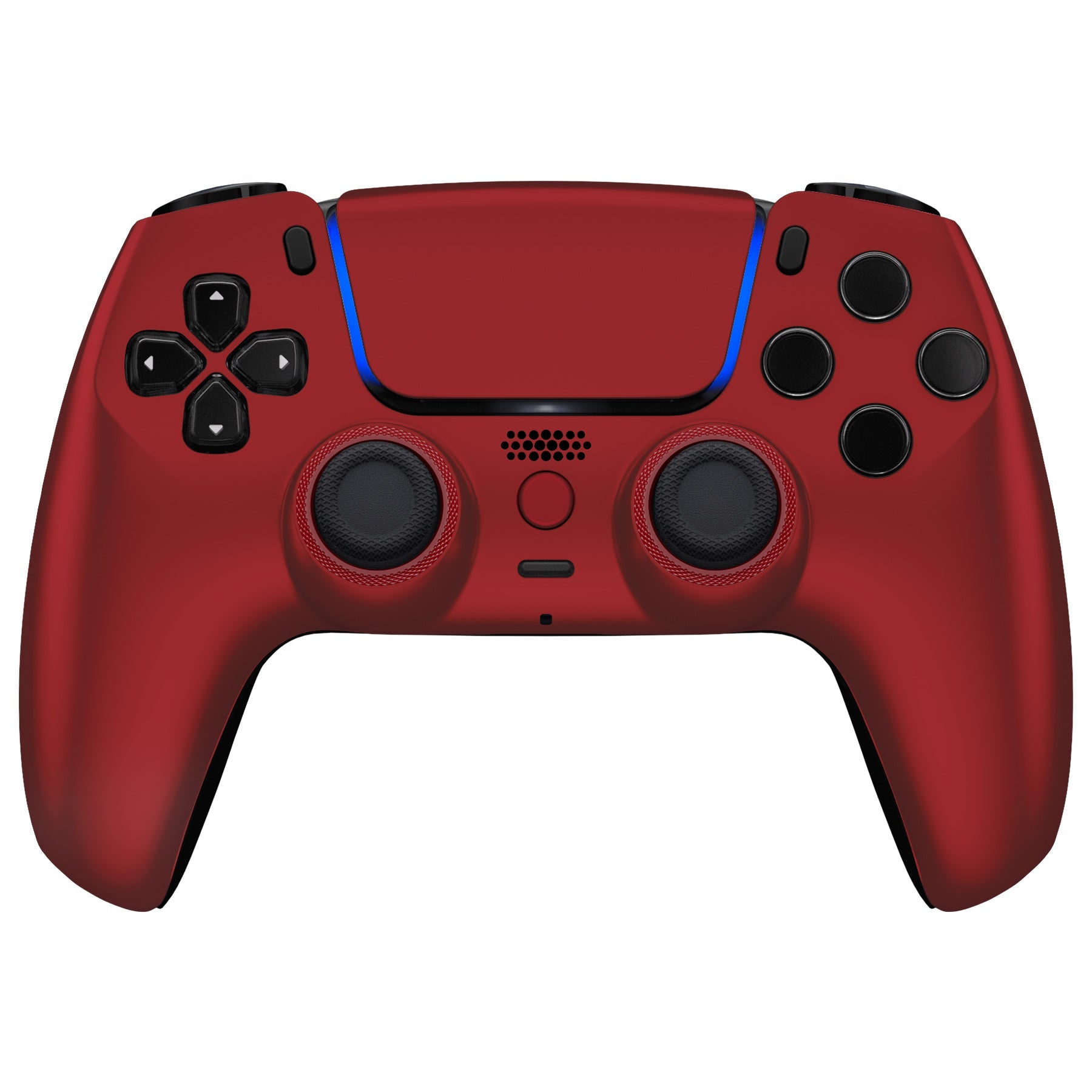 eXtremeRate LUNA Redesigned Replacement Front Shell with Touchpad Compatible with PS5 Controller BDM-010/020/030/040/050 - Scarlet Red eXtremeRate