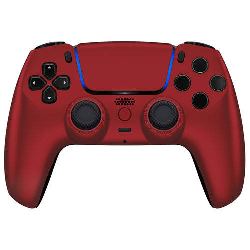 eXtremeRate LUNA Redesigned Replacement Front Shell with Touchpad Compatible with PS5 Controller BDM-010/020/030/040/050 - Scarlet Red eXtremeRate