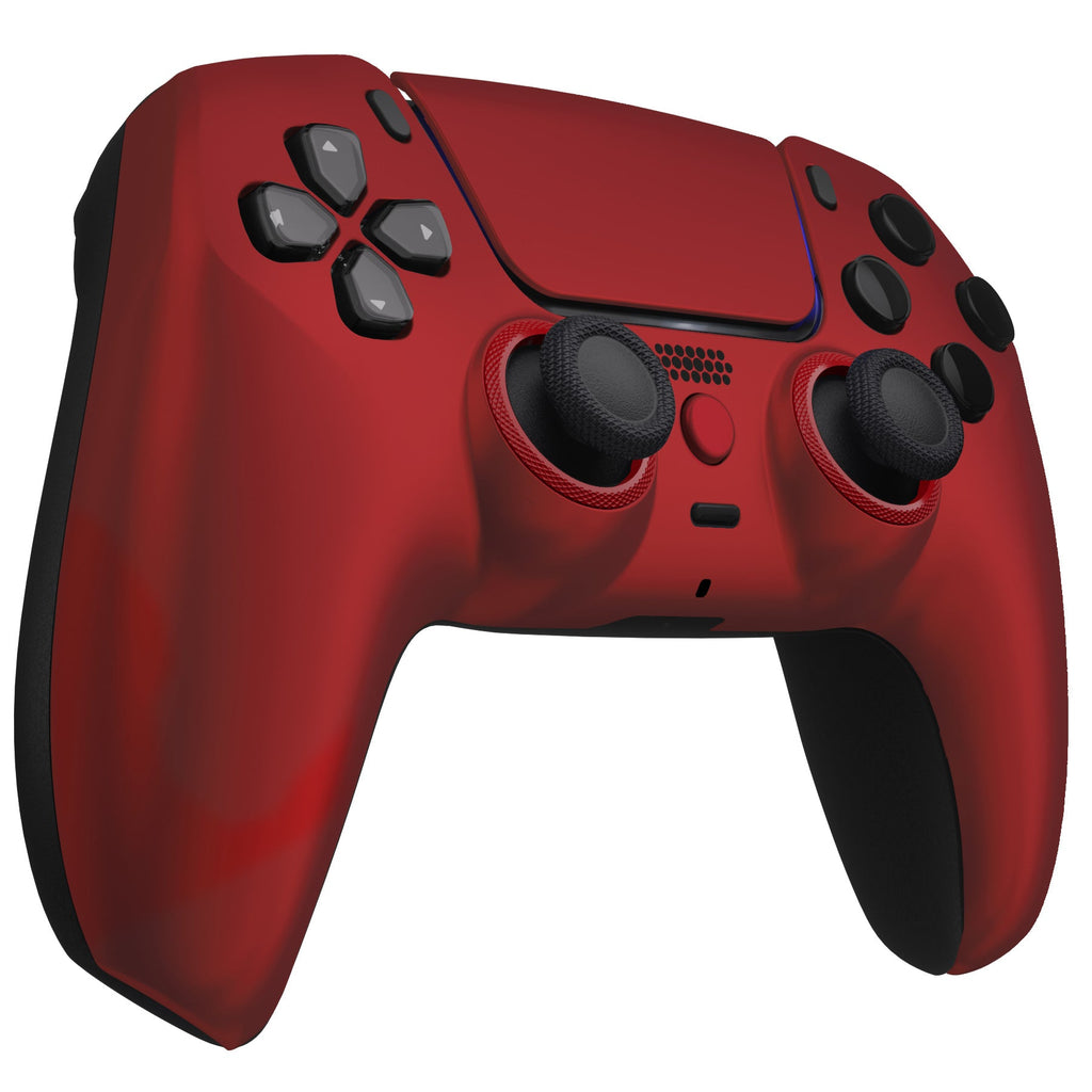 eXtremeRate LUNA Redesigned Replacement Front Shell with Touchpad Compatible with PS5 Controller BDM-010/020/030/040/050 - Scarlet Red eXtremeRate