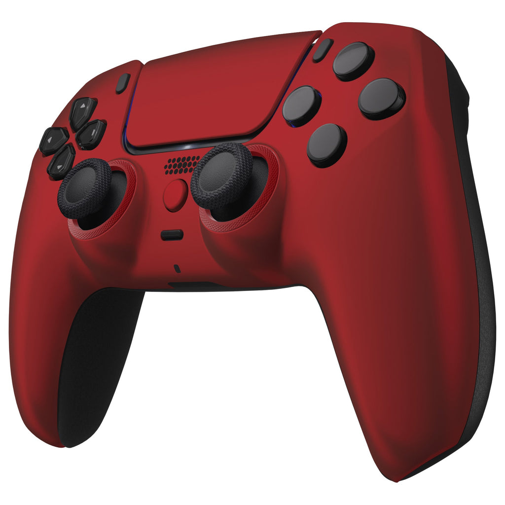 eXtremeRate LUNA Redesigned Replacement Front Shell with Touchpad Compatible with PS5 Controller BDM-010/020/030/040/050 - Scarlet Red eXtremeRate