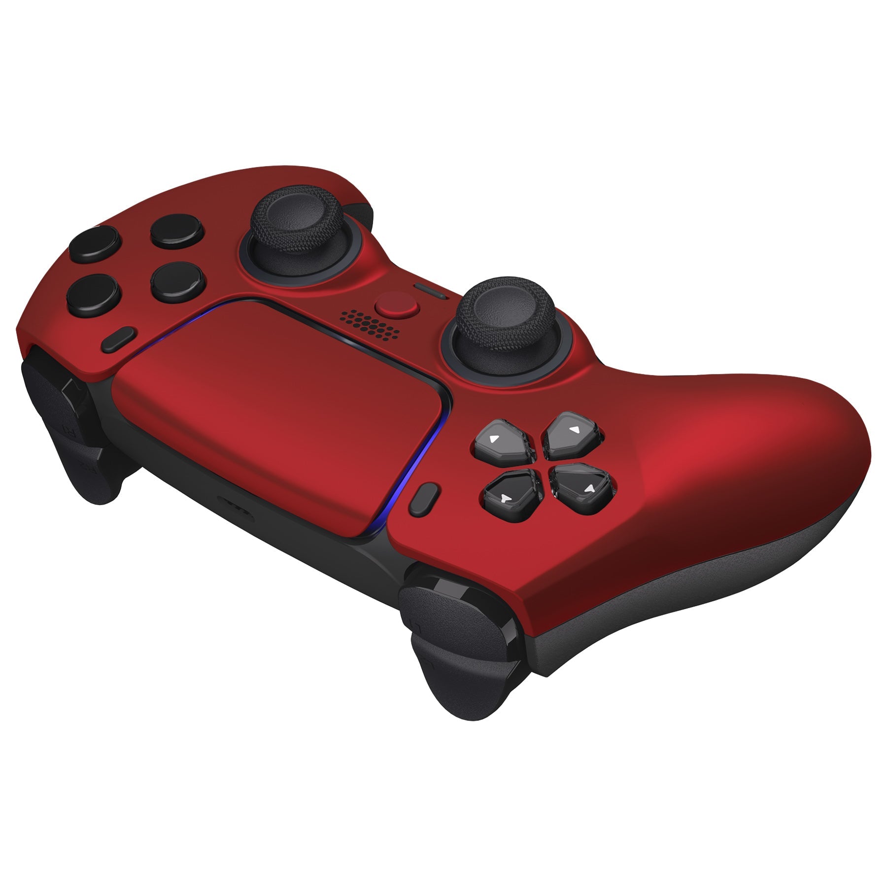 eXtremeRate LUNA Redesigned Replacement Front Shell with Touchpad Compatible with PS5 Controller BDM-010/020/030/040/050 - Scarlet Red eXtremeRate