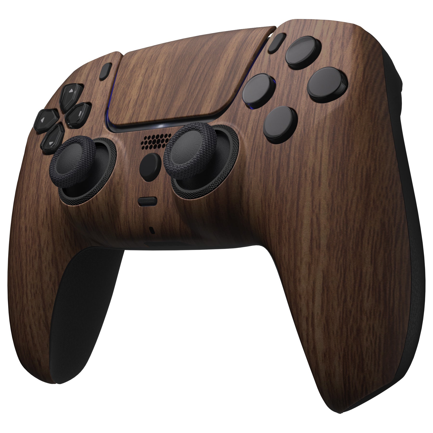 eXtremeRate LUNA Redesigned Replacement Front Shell with Touchpad Compatible with PS5 Controller BDM-010/020/030/040/050/060 - Wood Grain eXtremeRate