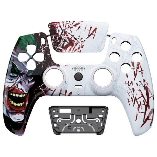 eXtremeRate LUNA Redesigned Replacement Front Shell with Touchpad Compatible with PS5 Controller BDM-010/020/030/040/050/060 - Clown HAHAHA eXtremeRate
