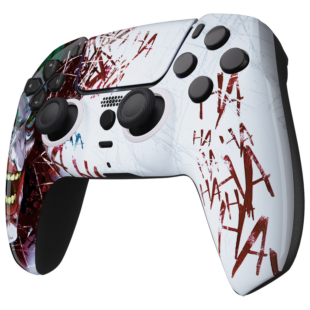eXtremeRate LUNA Redesigned Replacement Front Shell with Touchpad Compatible with PS5 Controller BDM-010/020/030/040/050/060 - Clown HAHAHA eXtremeRate