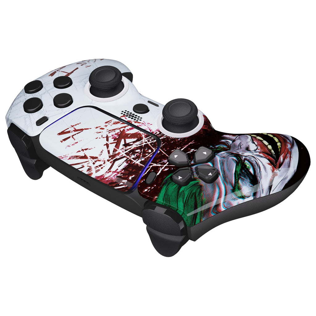 eXtremeRate LUNA Redesigned Replacement Front Shell with Touchpad Compatible with PS5 Controller BDM-010/020/030/040/050/060 - Clown HAHAHA eXtremeRate