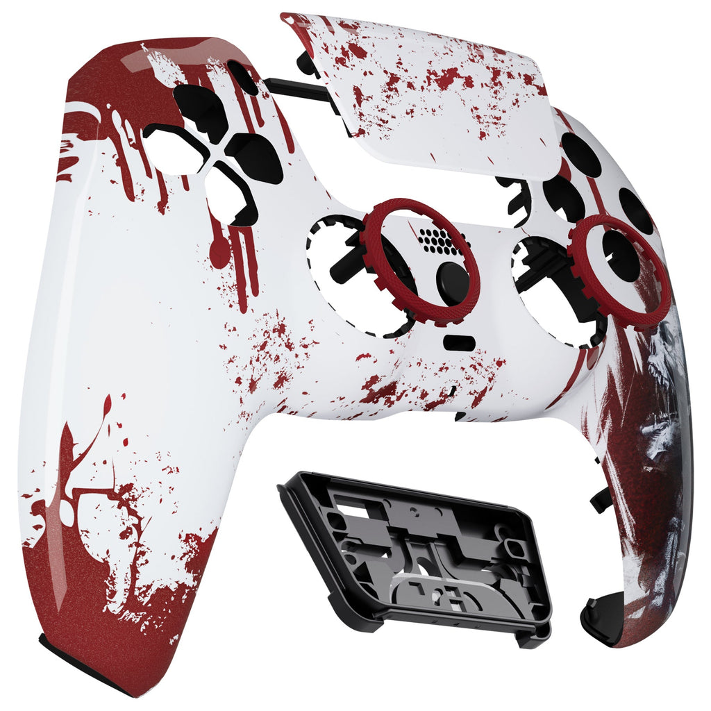 eXtremeRate LUNA Redesigned Replacement Front Shell with Touchpad Compatible with PS5 Controller BDM-010/020/030/040/050/060 - Blood Zombie eXtremeRate