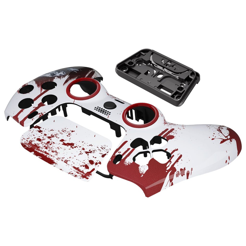 eXtremeRate LUNA Redesigned Replacement Front Shell with Touchpad Compatible with PS5 Controller BDM-010/020/030/040/050/060 - Blood Zombie eXtremeRate