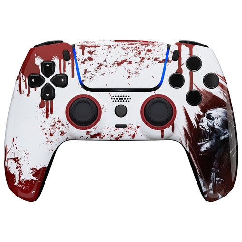 eXtremeRate LUNA Redesigned Replacement Front Shell with Touchpad Compatible with PS5 Controller BDM-010/020/030/040/050/060 - Blood Zombie eXtremeRate