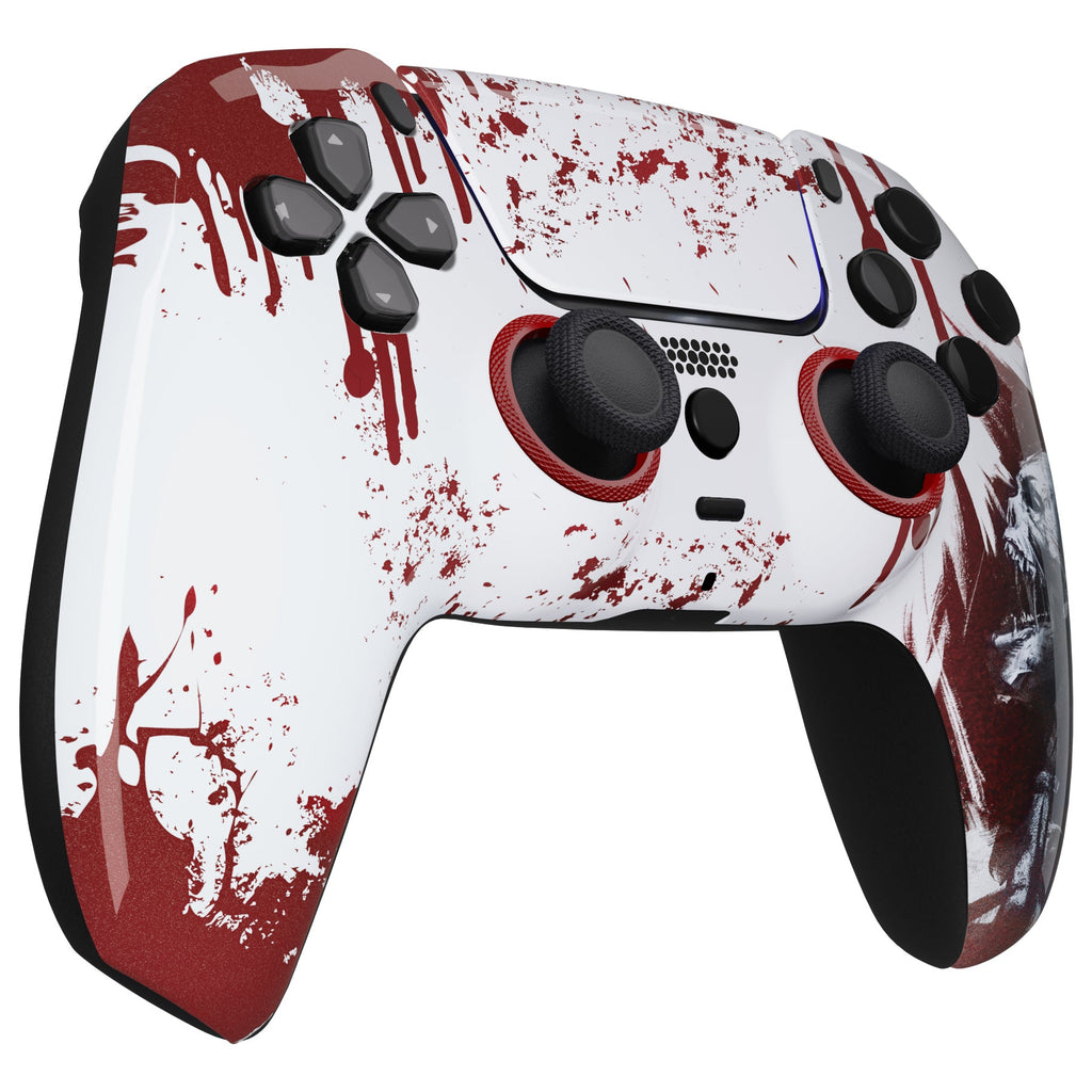eXtremeRate LUNA Redesigned Replacement Front Shell with Touchpad Compatible with PS5 Controller BDM-010/020/030/040/050/060 - Blood Zombie eXtremeRate