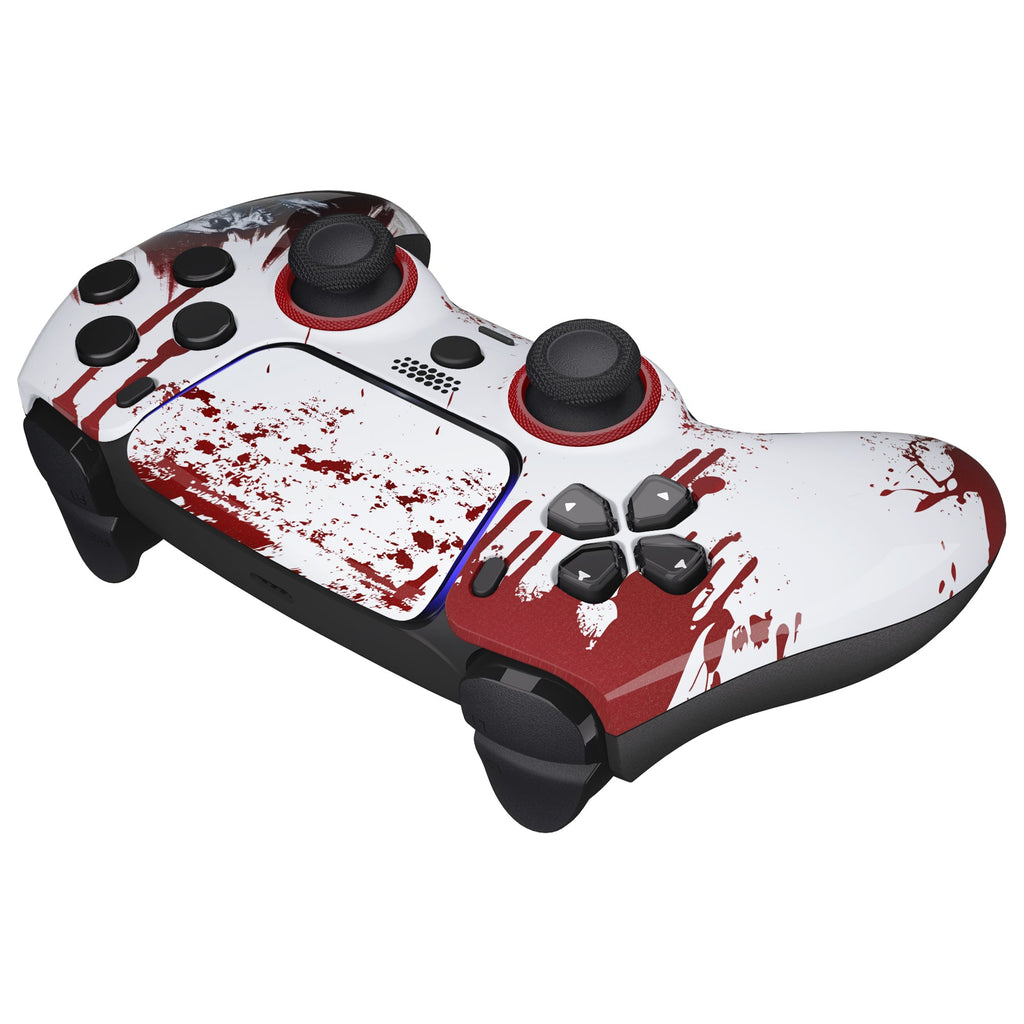 eXtremeRate LUNA Redesigned Replacement Front Shell with Touchpad Compatible with PS5 Controller BDM-010/020/030/040/050/060 - Blood Zombie eXtremeRate