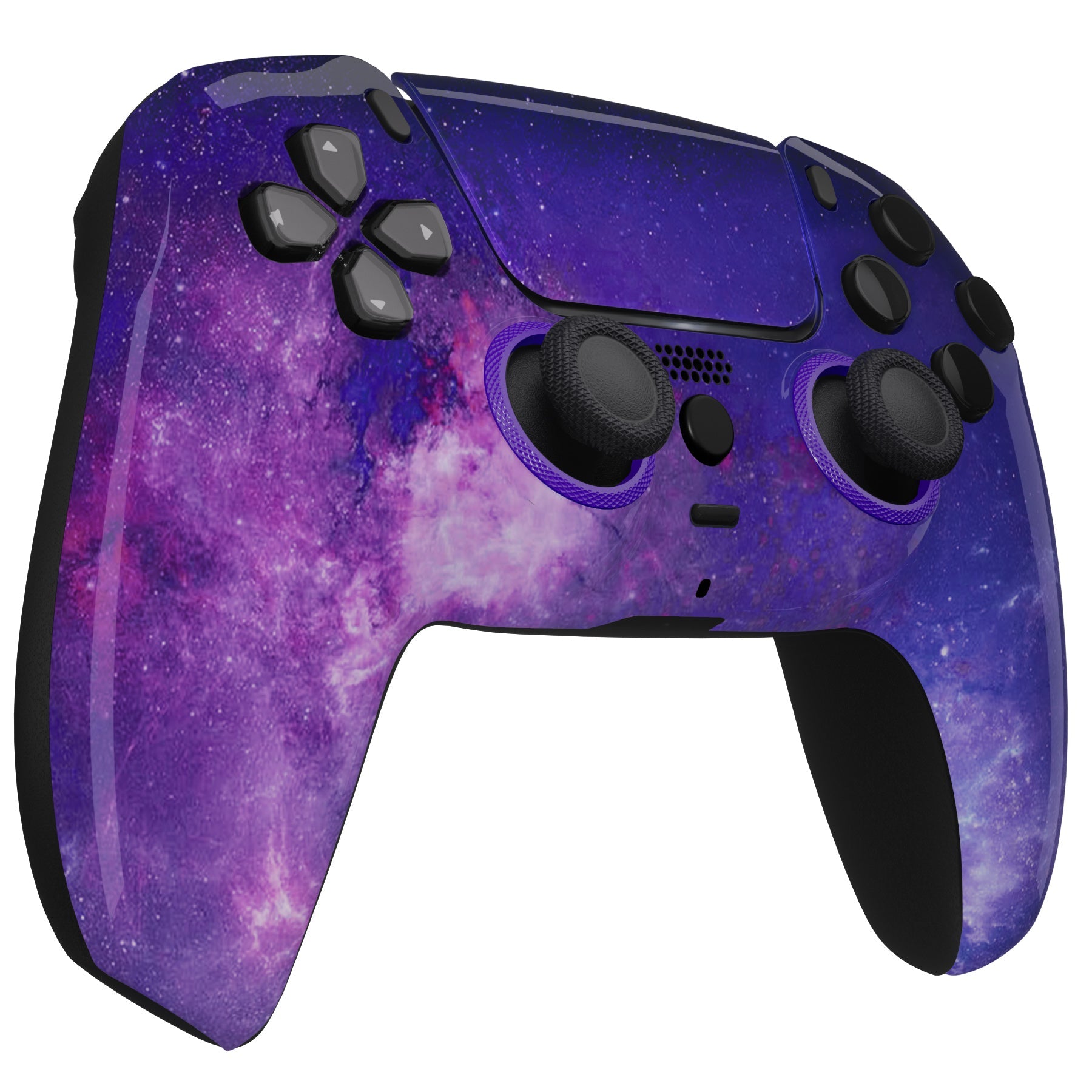 eXtremeRate LUNA Redesigned Replacement Front Shell with Touchpad Compatible with PS5 Controller BDM-010/020/030/040/050 - Nebula Galaxy eXtremeRate