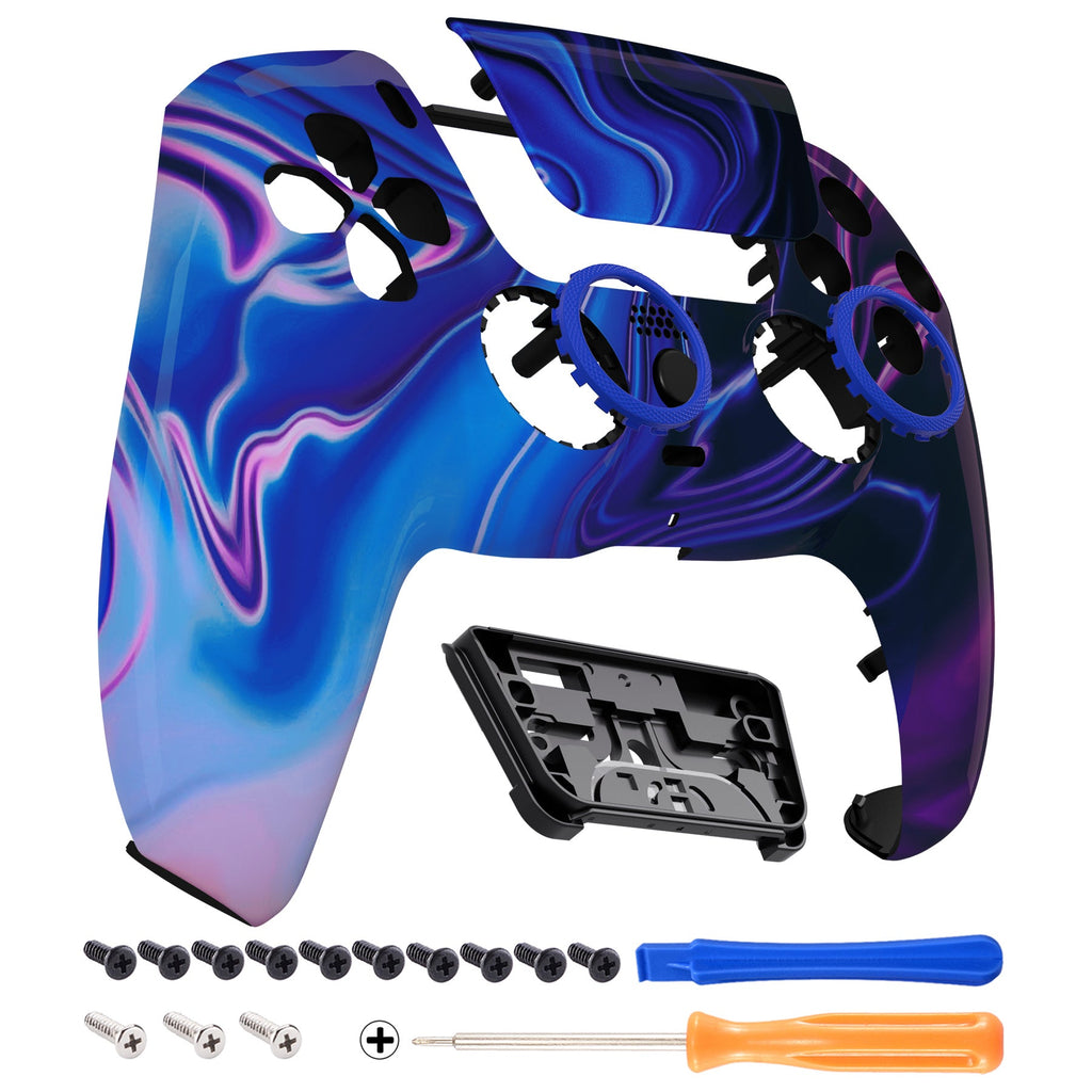 eXtremeRate LUNA Redesigned Replacement Front Shell with Touchpad Compatible with PS5 Controller BDM-010/020/030/040/050/060 - Origin of Chaos eXtremeRate