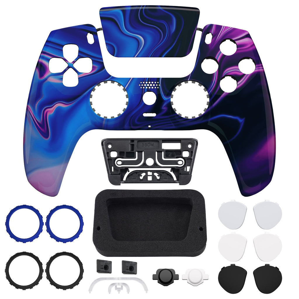 eXtremeRate LUNA Redesigned Replacement Front Shell with Touchpad Compatible with PS5 Controller BDM-010/020/030/040/050/060 - Origin of Chaos eXtremeRate
