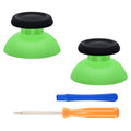 eXtremeRate Replacement Dual-Color Thumbsticks Analog Stick Joystick Compatible with PS5 & PS4 All Model Controller - Green & Black eXtremeRate
