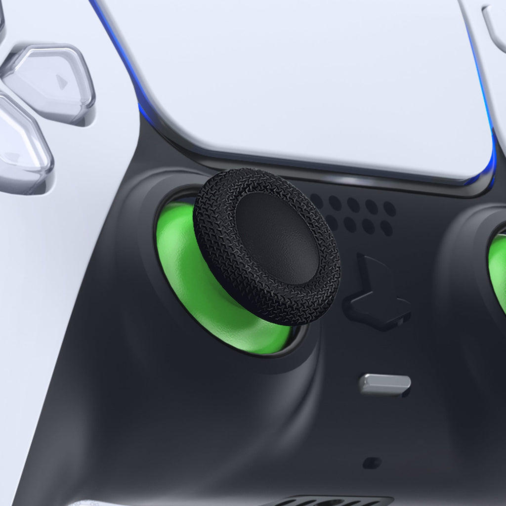 eXtremeRate Replacement Dual-Color Thumbsticks Analog Stick Joystick Compatible with PS5 & PS4 All Model Controller - Green & Black eXtremeRate