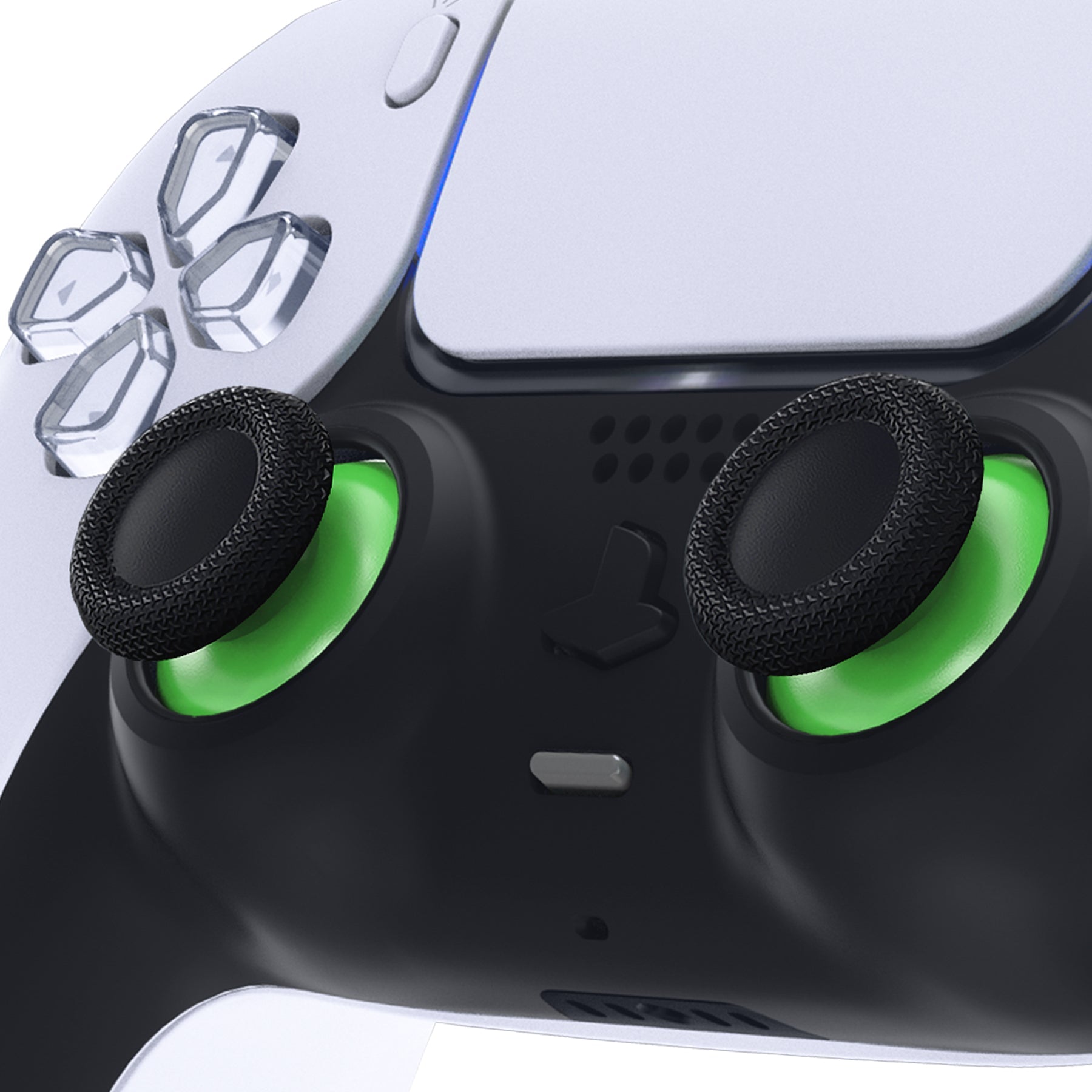 eXtremeRate Replacement Dual-Color Thumbsticks Analog Stick Joystick Compatible with PS5 & PS4 All Model Controller - Green & Black eXtremeRate