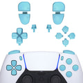 eXtremeRate Replacement Full Set Buttons Compatible with PS5 Controller BDM-030/040/050/060 - Heaven Blue eXtremeRate
