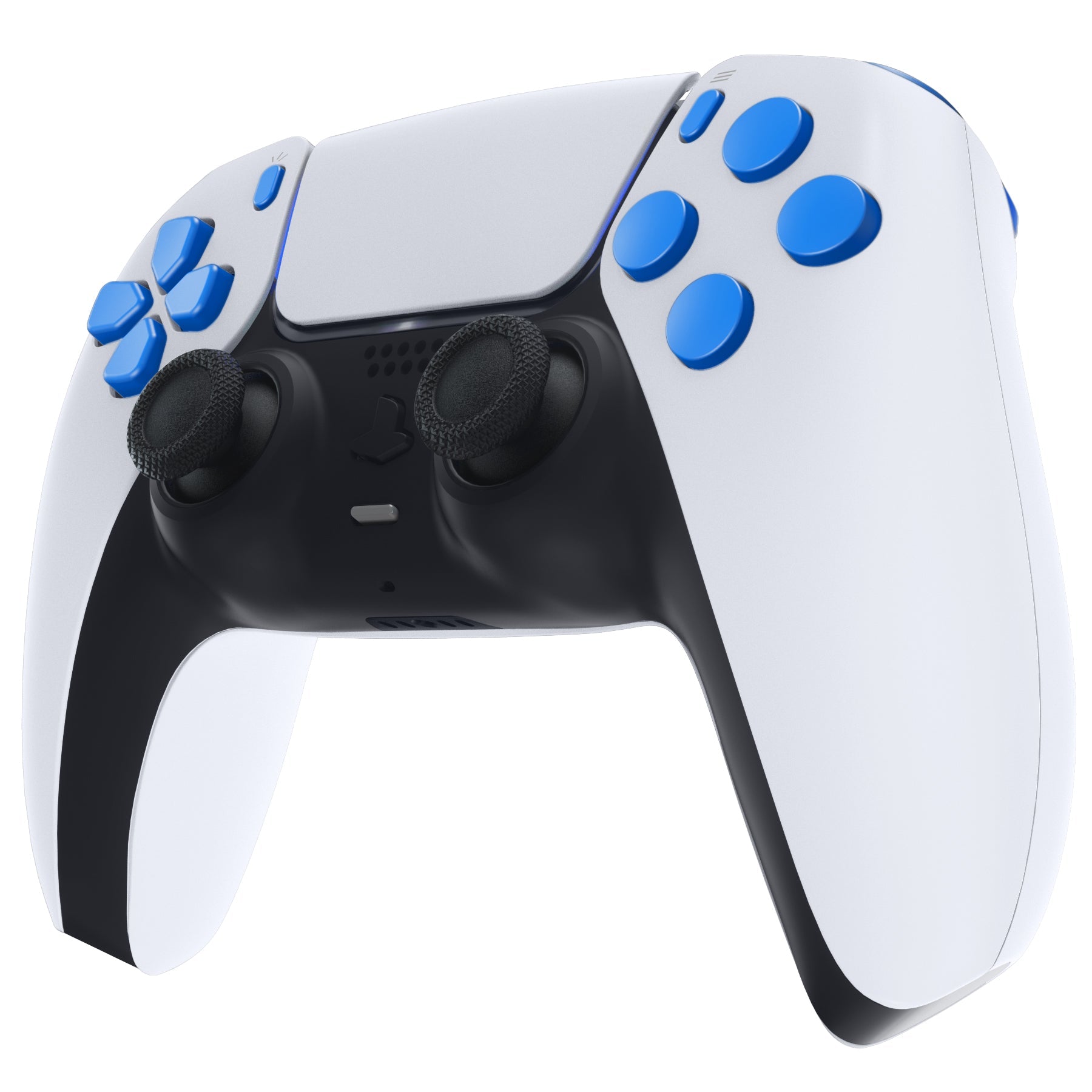 eXtremeRate Replacement Full Set Buttons Compatible with PS5 Controller BDM-030/040/050/060 - Blue eXtremeRate