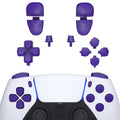 eXtremeRate Replacement Full Set Buttons Compatible with PS5 Controller BDM-030/040/050/060 - Purple eXtremeRate