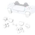eXtremeRate Replacement Full Set Buttons Compatible with PS5 Controller BDM-010/020 - White eXtremeRate