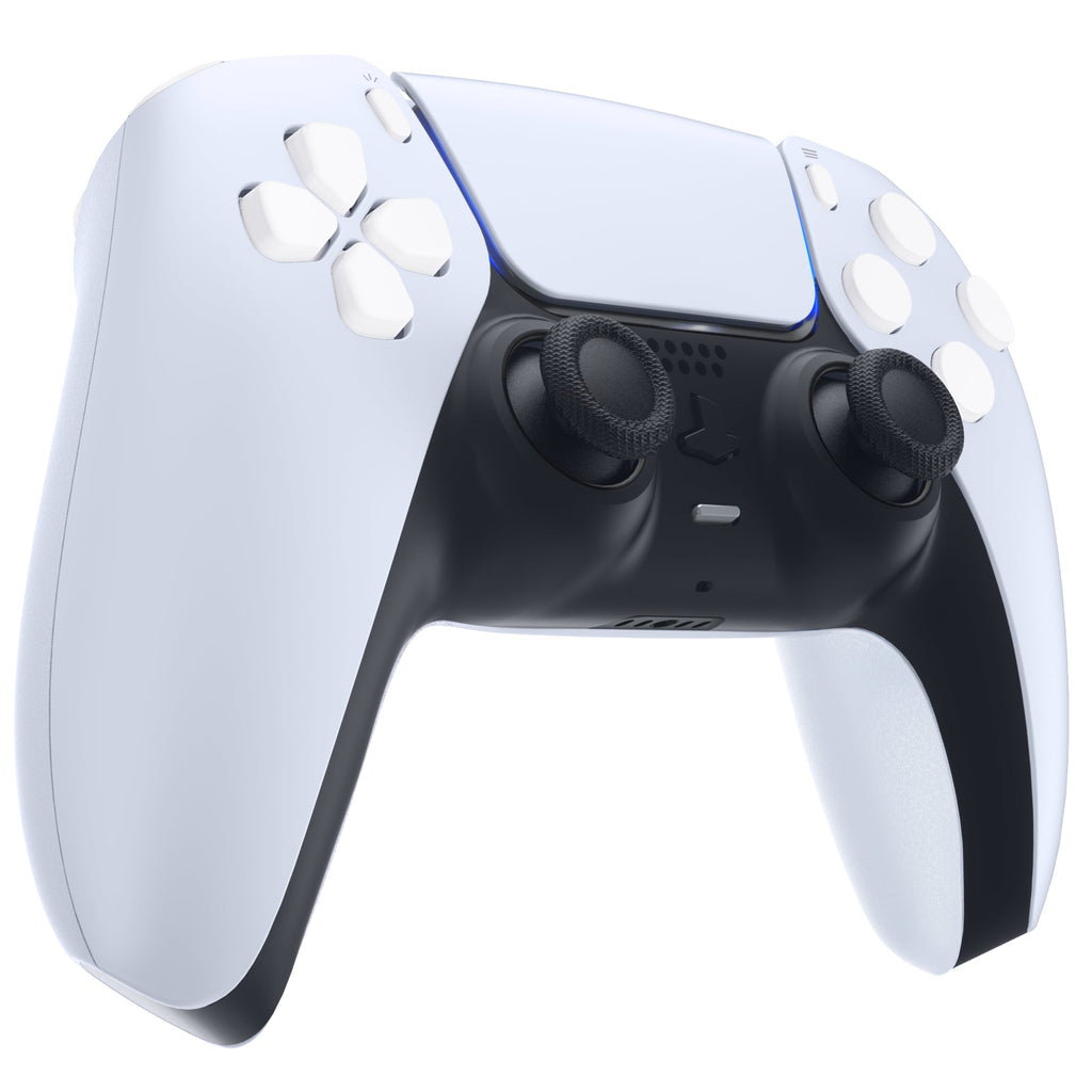 eXtremeRate Replacement Full Set Buttons Compatible with PS5 Controller BDM-030/040/050/060 - White eXtremeRate