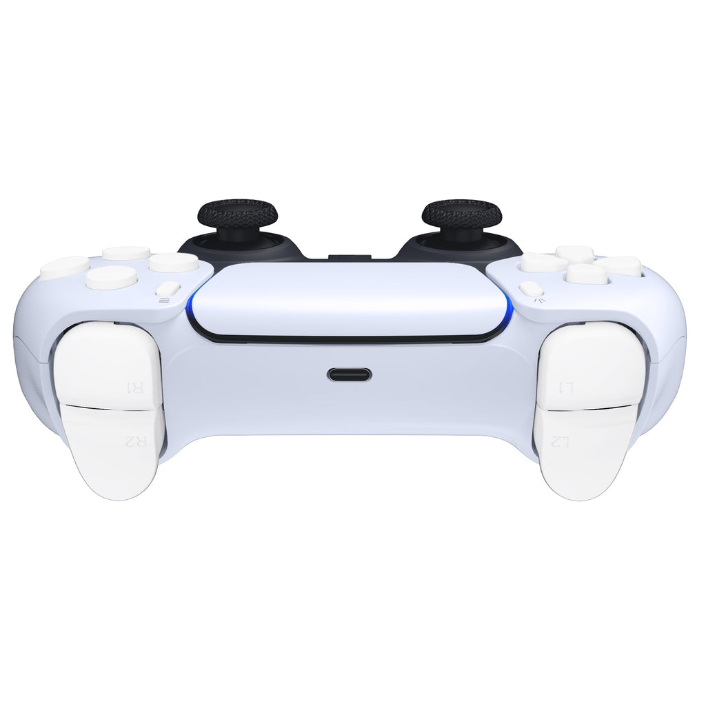 eXtremeRate Replacement Full Set Buttons Compatible with PS5 Controller BDM-030/040/050/060 - White eXtremeRate
