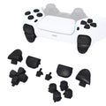eXtremeRate Replacement Full Set Buttons Compatible with PS5 Controller BDM-010/020 - Black eXtremeRate