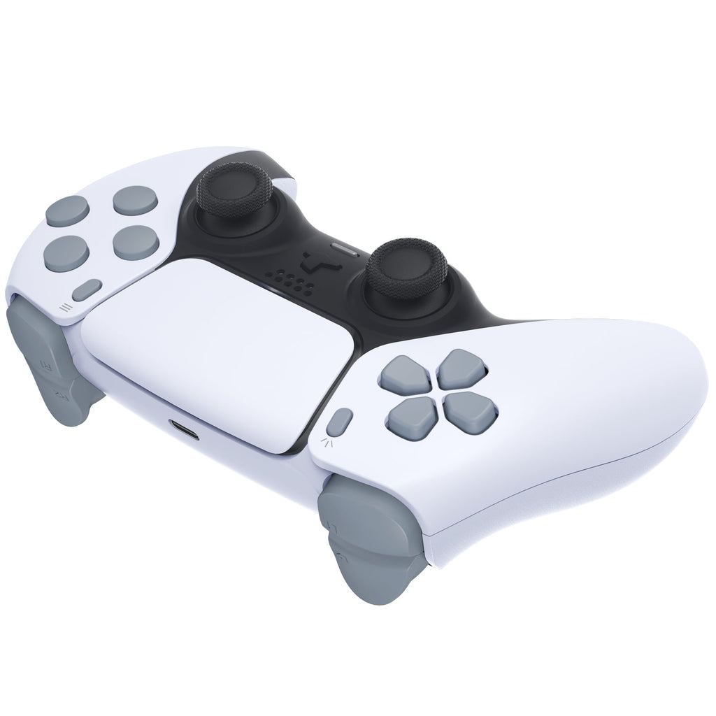 eXtremeRate Replacement Full Set Buttons Compatible with PS5 Controller BDM-030/040/050/060 - New Hope Gray eXtremeRate