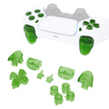 eXtremeRate Replacement Full Set Buttons Compatible with PS5 Controller BDM-010/020 - Clear Green eXtremeRate